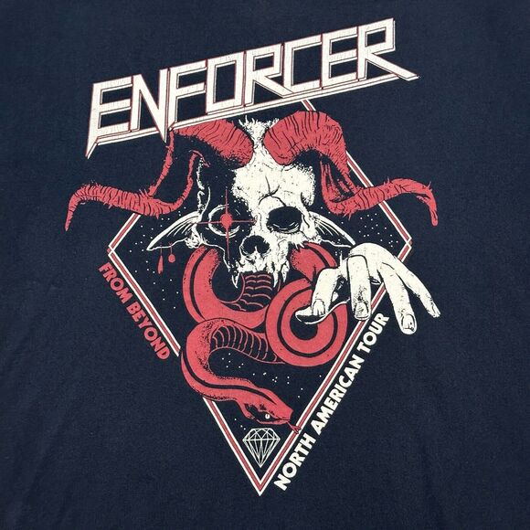 Enforcer Shirt Mens XL Black Swedish Heavy Metal Band From Beyond 2016 Tour - Picture 2 of 15